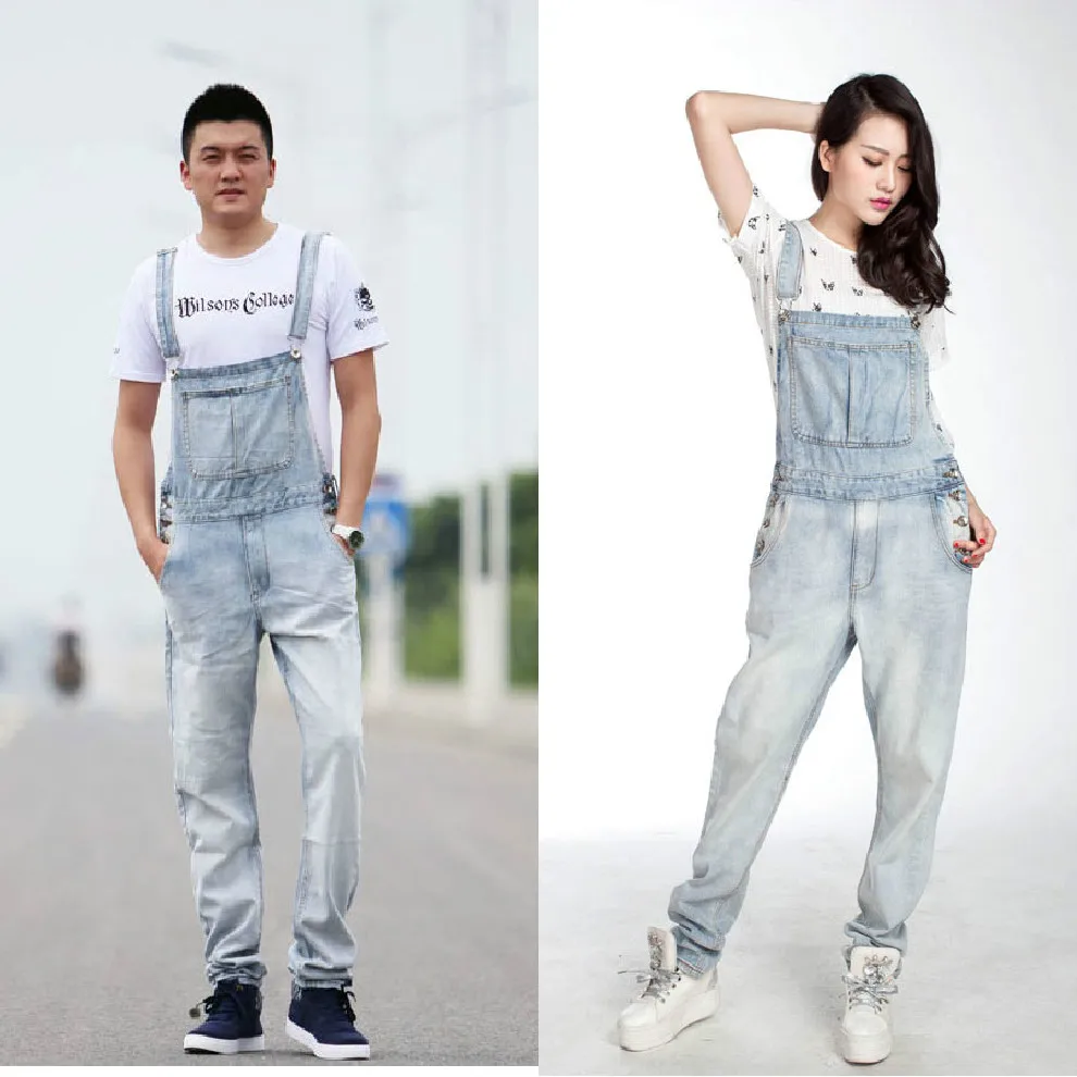 

New 2022 Men's Clothing Fashion Singer Summer Thin Overalls Suspender Trousers Lovers Bib Pants Plus Size Costumes