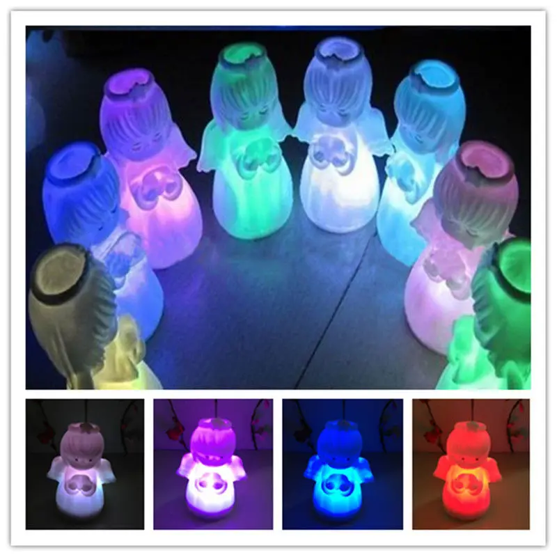 Online Get Christmas Angel Lights Aliexpress Alibaba Xma S Angel Doll Night Light Color Changing Led Lamp Decoration Gift