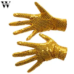 Фестиваль блесток перчатки женские Для женщин хип-хоп ночной клуб Танцы танец Выступления перчатки Взрослые Унисекс
