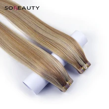 Sobeauty14''16'' 1" 20" 2" Remy Пряди человеческих волос для наращивания 2,0-2,5g/подставка 20 шт./упак. пряди волос на ленте, волосы на Клейкой Ленте имитирующей кожу 50 г обувь на толстой подошве