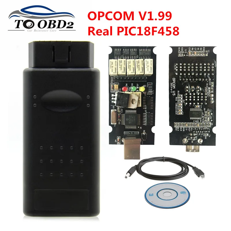 OBD2 OPCOM V1.65 V1.70 V1.78 1,99 поддержка флэш-обновления с PIC18F458 прошивкой V1.95 A+ диагностический инструмент для Opel, OPCOM