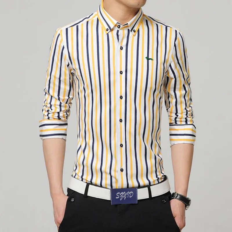 Buy 2018 New spring men blouse casual fashion business