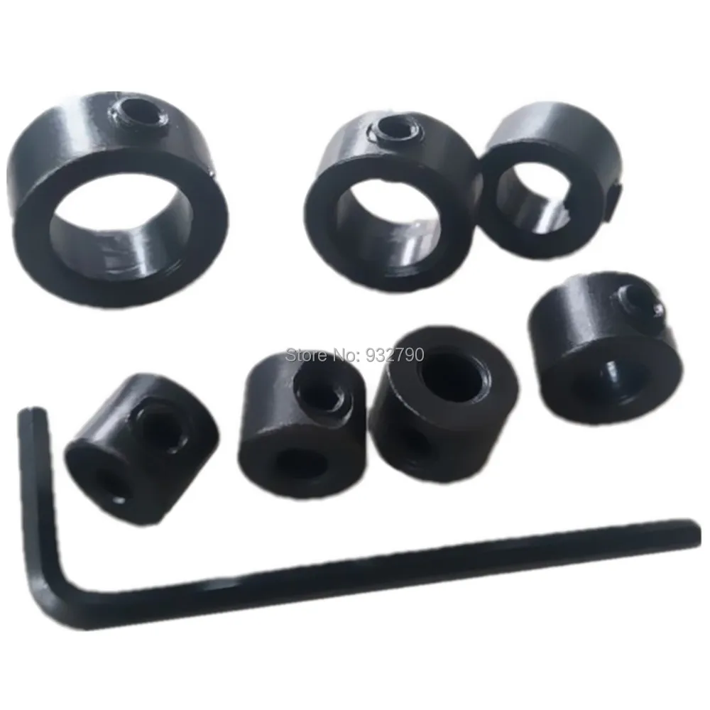 Buy 7pc Drill Bit Shaft Depth Stop Collar Depth