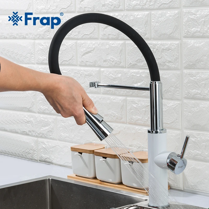  FRAP kitchen faucets pull out water taps cold and hot water sink faucet 2 function spout kitchen mi - 32962275521