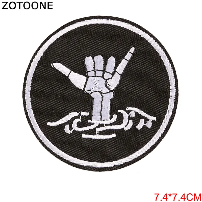 Нашивки ZOTOONE с вышивкой инопланетянин байкеров наклейки для одежды аппликация
