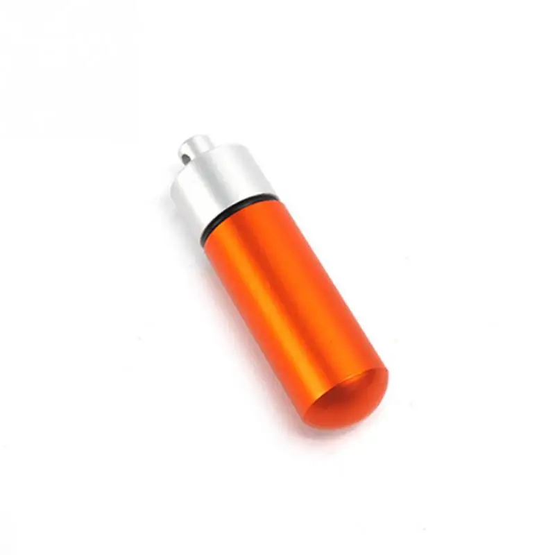 Водонепроницаемый чехол для таблеток, бутылка для хранения лекарств, EDC, держатель для инструментов, брелок контейнер для кемпинга, альпинизма, туризма, путешествий, спасательная медицинская коробка - Цвет: orange red