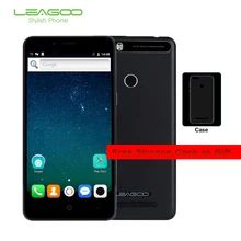LEAGOO KIICAA PUISSANCE 3G Smartphone 5.0 “HD MT6580A Quad Core 16G ROM 2G RAM Android 7.0 Mobile Téléphone Double Arrière Caméra D’empreintes Digitales