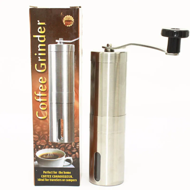 

Portable French Press Ceramic Corn Coffee Machine Stainless Steel Manual Coffee Grinder
