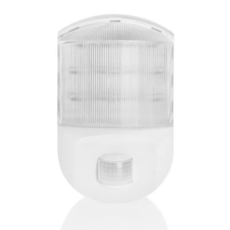 New  9LED 0.6W Plug In Detector Motion Socket Light Hallway Safe Night Emergency Lamp