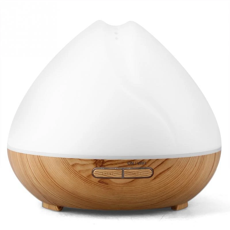 

400Ml Wifi Smart Ultrasonic Humidifier Voice Control Led Timer Aroma Diffuser Essential Oil Diffuser Works With Google(EU Plug