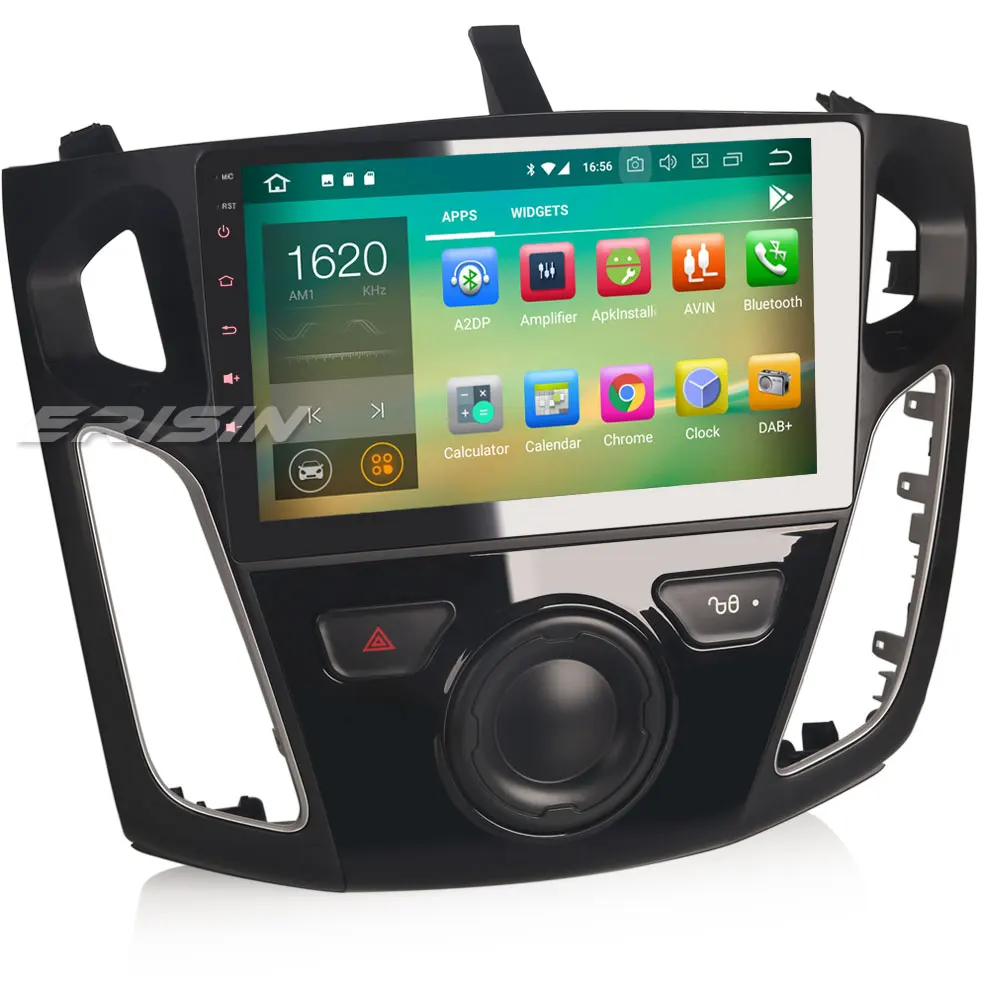 Erisin ES7895F 9 дюймовый автомобильный dvd плеер Восьмиядерный android 8 0 4G RAM DAB OBD WIFI 3G для FORD
