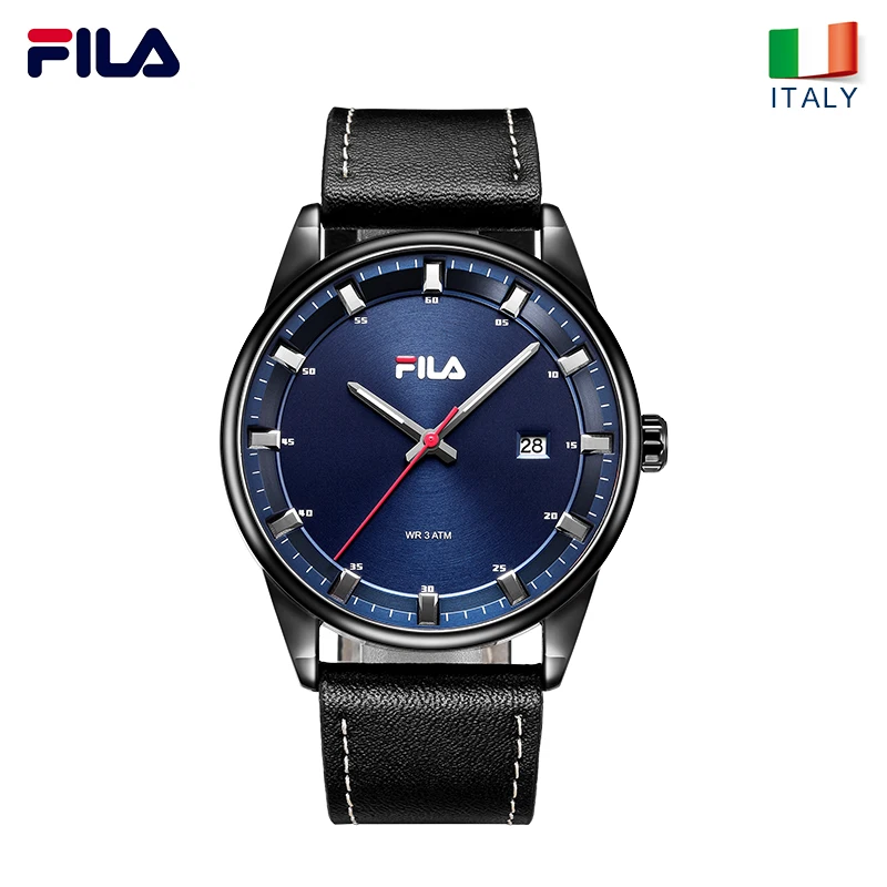 

Fila Men Watch Women Watch Couple Quartz Wristwatch High Quality Luxury Top Italy Brand Fashion Auto Date Leather Strap 603