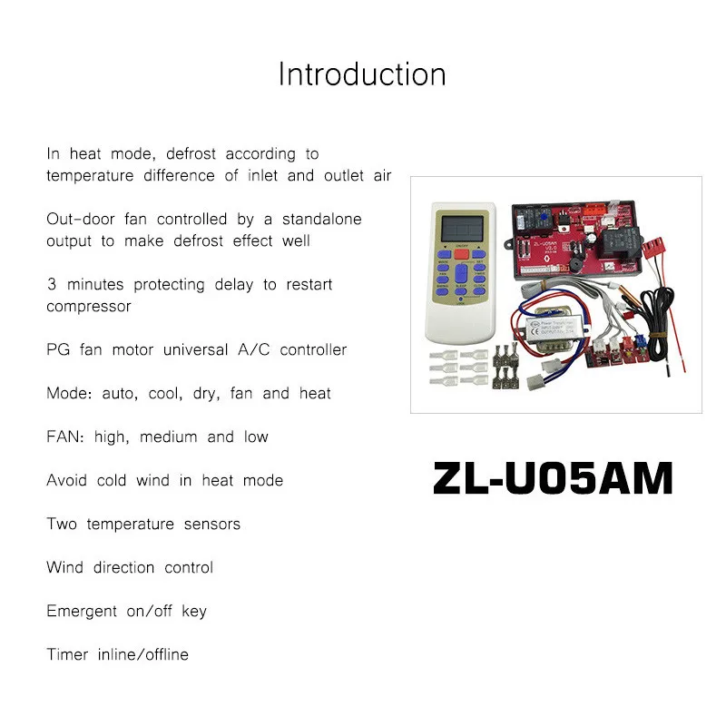 2017 New Model Universal AC Remote Control System Air Conditioner Control Board Universal Control Components ZL-U05AM (3)