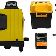 3D лазерный уровень 650nm 8 линий перекрестный уровень самонивелирующийся 360 Поворотный красный лазерный лучевые инструменты