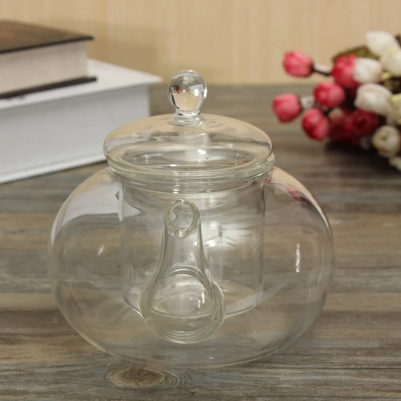800 мл термостойкий стеклянный чайник для заварки, прозрачный чайный набор, Прозрачный цветочный Китайский кунг-фу, чайник, подарок, чай, кофе, стеклянный чайник