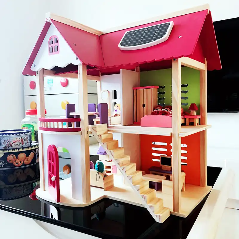 wooden doll playhouse