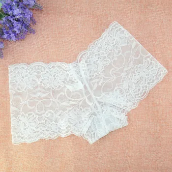 

3 Pieces Per Pack Full Lace High-grade Large Size Women's Boxer Briefs Lace Women's Underwear