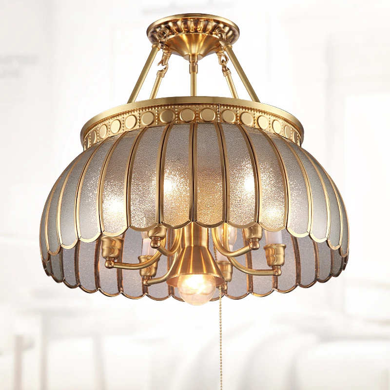 

Billy Haodi copper lamp copper style restaurant room lamp library entrance lighting solder Pendant Lights LO71109 YM