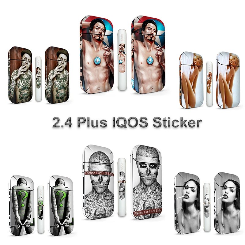 

Sexy Ladies Series PVC Material Sticker For IQOS 2.4 Plus Sleeve Antidust Decorative Protective Cover