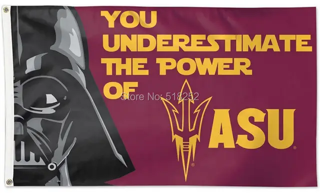 Arizona State University Star Wars Flag 3x5 Ft Ncaa 150x90cm Nfl