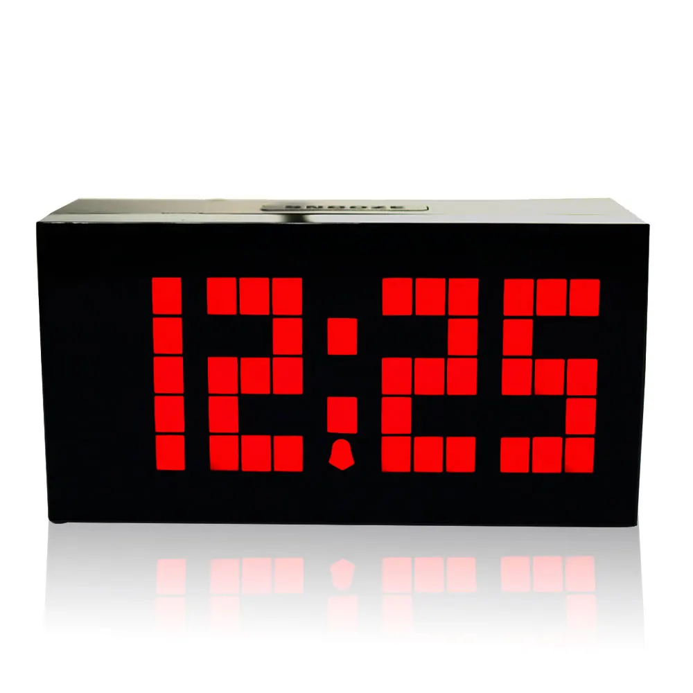  KOSDA LED Digital Desktop Alarm Clock Voice Control Temperature Wireless Charger for Phone led tabl
