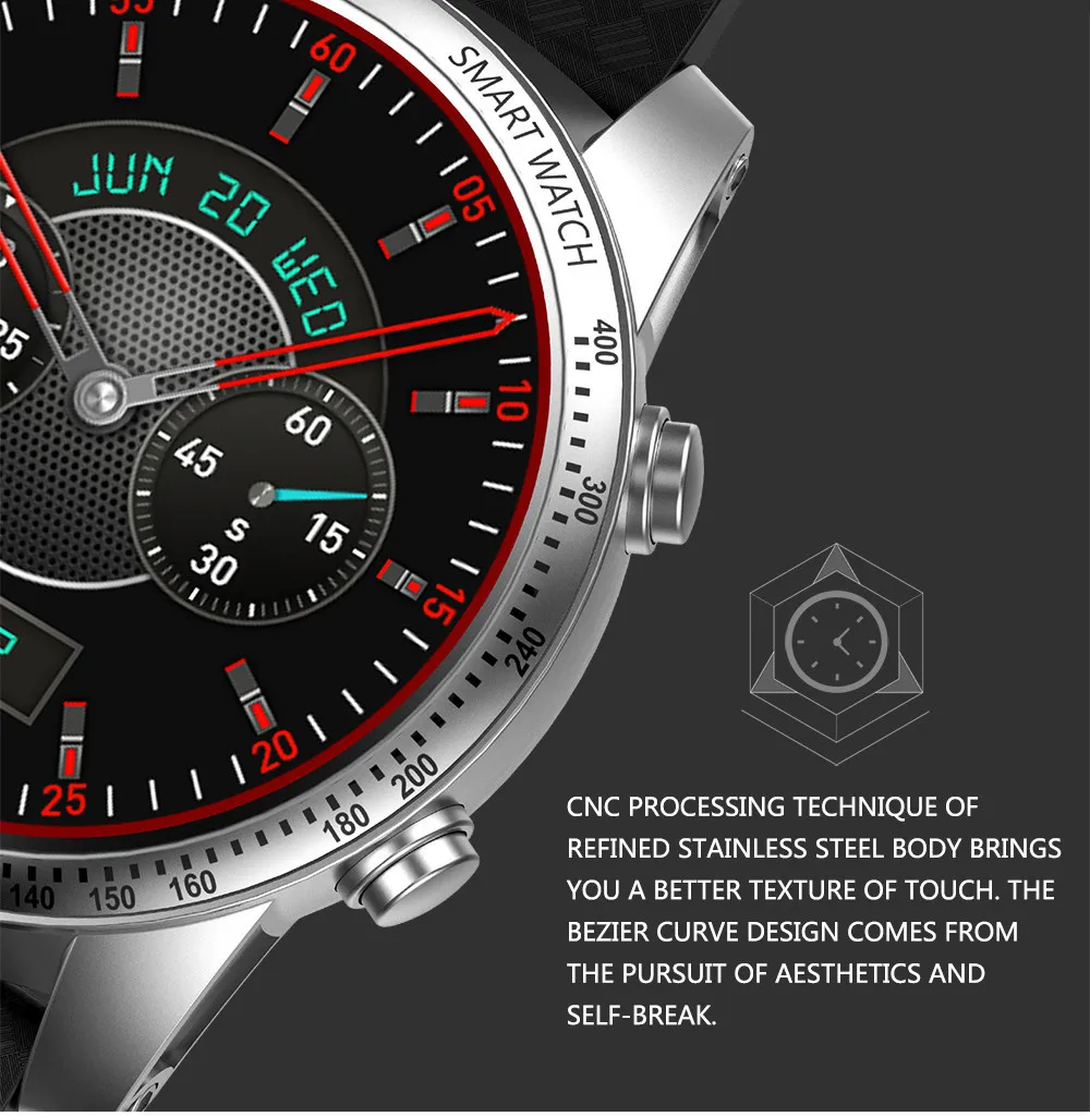 KingWear KW99 3G Smartwatch Phone Android 5.1 1.39 inch MTK6580 Quad Core 1.3GHz 8GB ROM Heart Rate Monitor GPS Anti-lost Pedometer