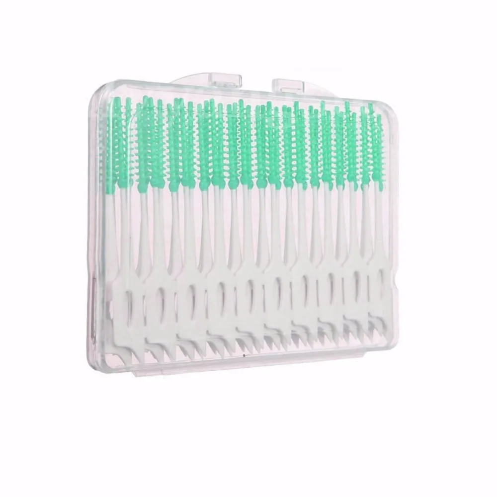 

New 1Pack/40Pcs Soft Clean Between Interdental Floss Brushes Dental Oral Care Tool