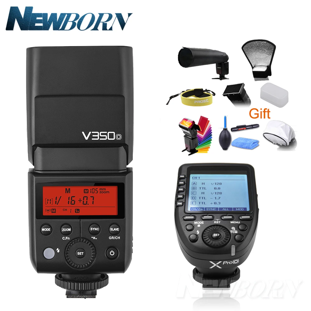 Камера Godox V350O TTL HSS 1/8000s X со встроенным литий ионным аккумулятором + передатчик Xpro O
