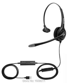 

Extra Ear Pad+headphone with USB Plug,Quick Disconnect cable,Volume and Mute switch Headphone for laptop,PC,Computer,etc
