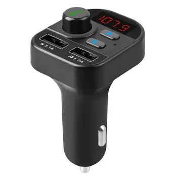

805E Bluetooth 5.0 FM Transmitter Handsfree Car Kit MP3 Player USB Charger