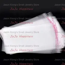 1000 шт прозрачный самоклеющийся пластиковый пакет упаковки уплотнения 16*10 см ob1007