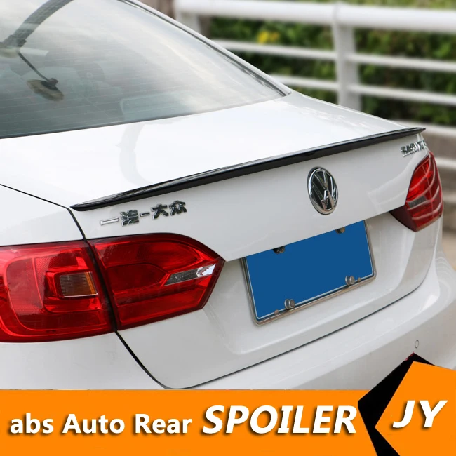 

For Volkswagen Jetta Spoiler 2012-2014 Sagitar spoiler High Quality ABS Material Car Rear Wing Primer Color Rear Spoiler