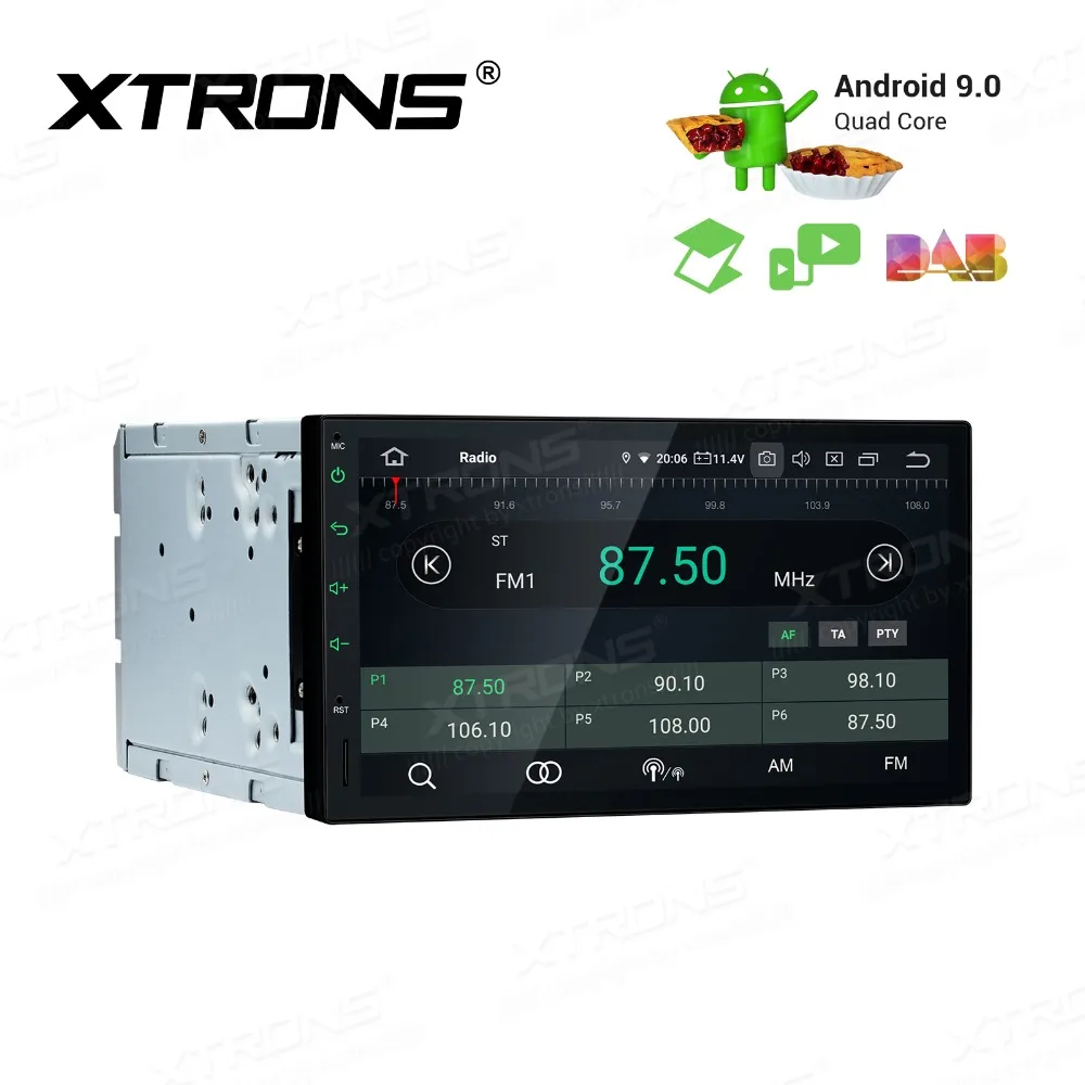 Excellent 7" Android 9.0 Pie OS Double Din Car Multimedia Two Din Car Navigation GPS 2 Din Autoradio with Car Play Function Support 1