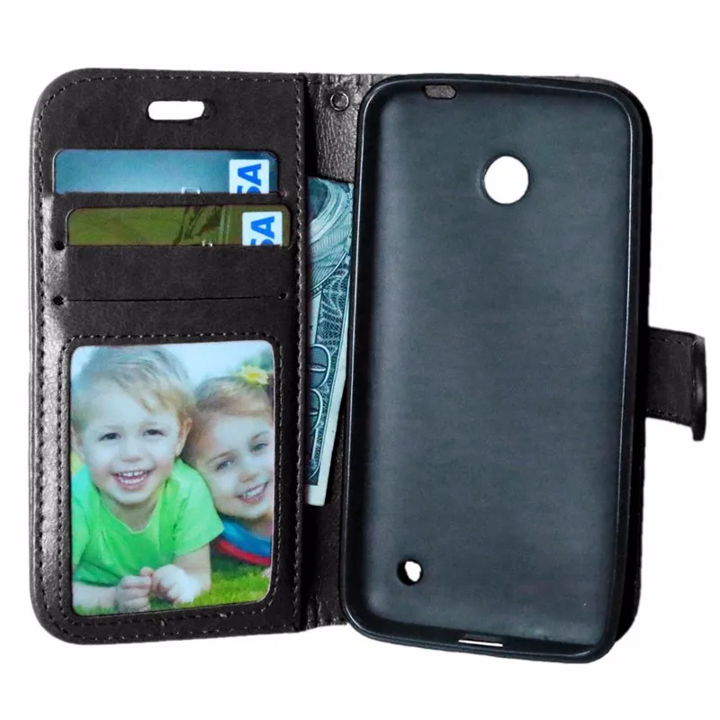 Luxury Wallet PU Leather Back Cover Case For Nokia Lumia 630 635 N630 N635 Case Flip Mobile Protective Phone Bag Skin With Gift (10)