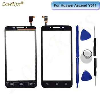 

4.5" Touchscreen Front Touch Panel For Huawei Y511 Touch Screen Sensor Digitizer LCD Display Outer Glass Lens Repair Replacement