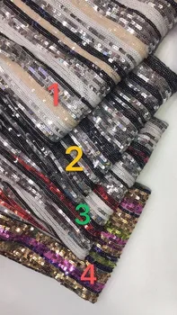 

2018 Top Quality embroidered Nigerian Tulle Lace Fabric For Wedding Dress With Sequins French lace Fabric