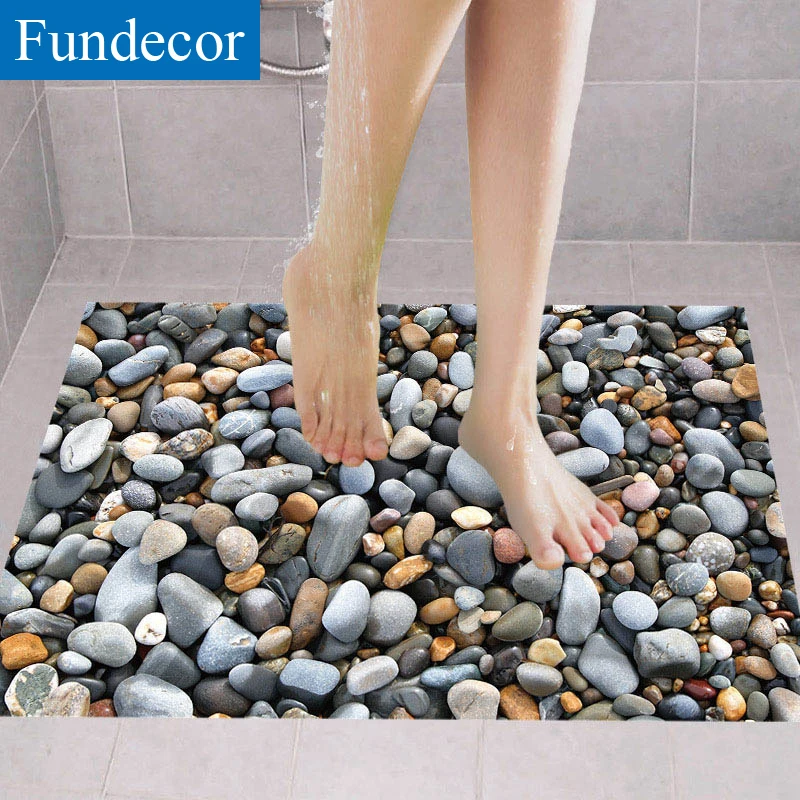 [Fundecor] водостойкие съемные стеновые наклейки из булыжника для гостиной спальни