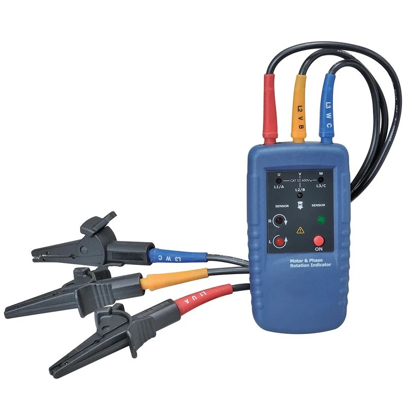 Motor and rotation phase sequence indicator phase sequence tester dt 