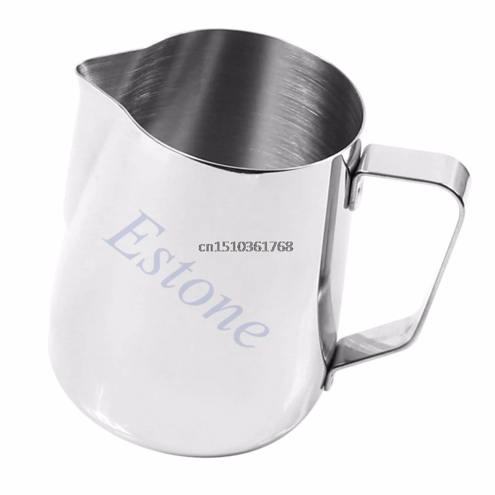 

Kitchen Stainless Steel Coffee Frothing Milk Tea Latte Jug 350 mL #Y05# #C05#