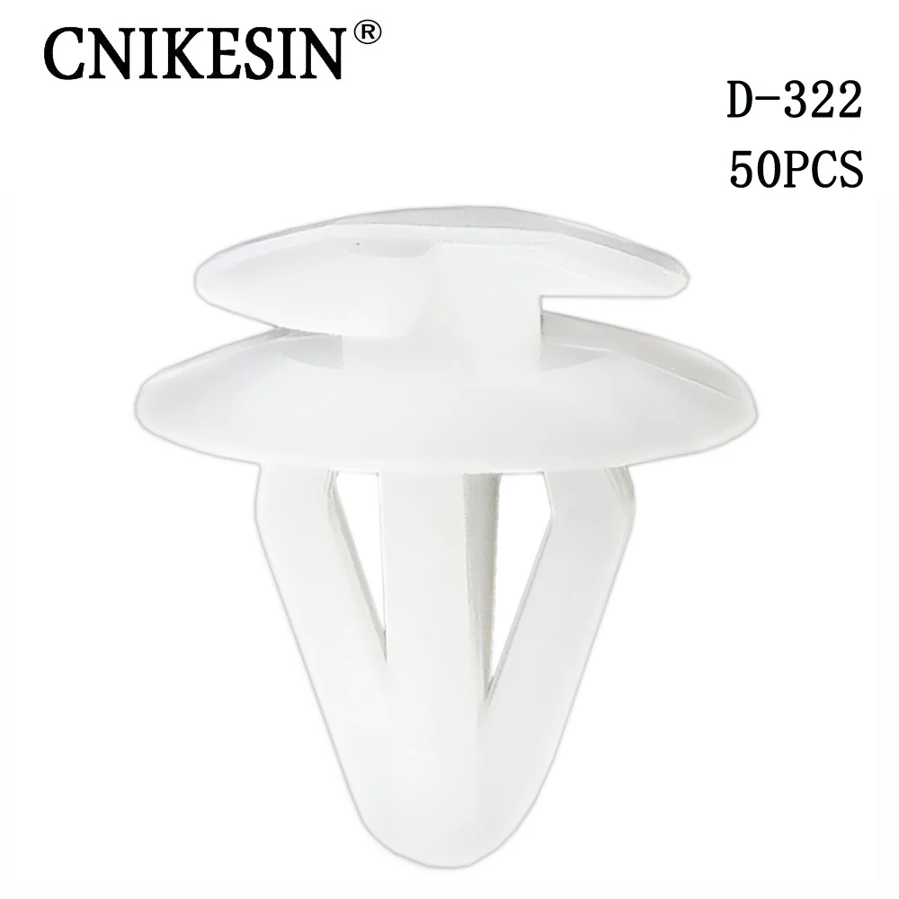 CNIKESIN D322 50PCS Auto Plastic Fastener Clips Car Interior Door Plate