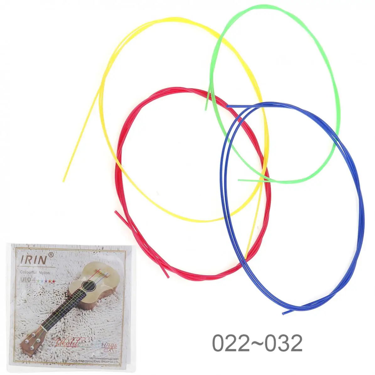 

4pcs/set Ukulele Guitar String 022-032 Inch Colorful Nylon with Full Bright Tone