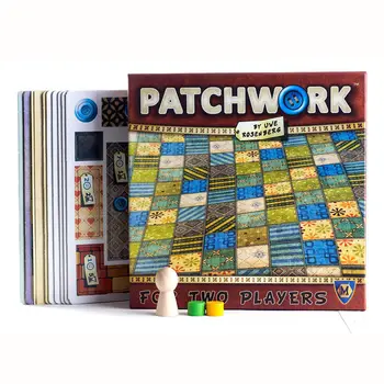 

Patchwork Board Game For Two Players Funny Party Games Paper Cards Chinese/English Version Free Shipping