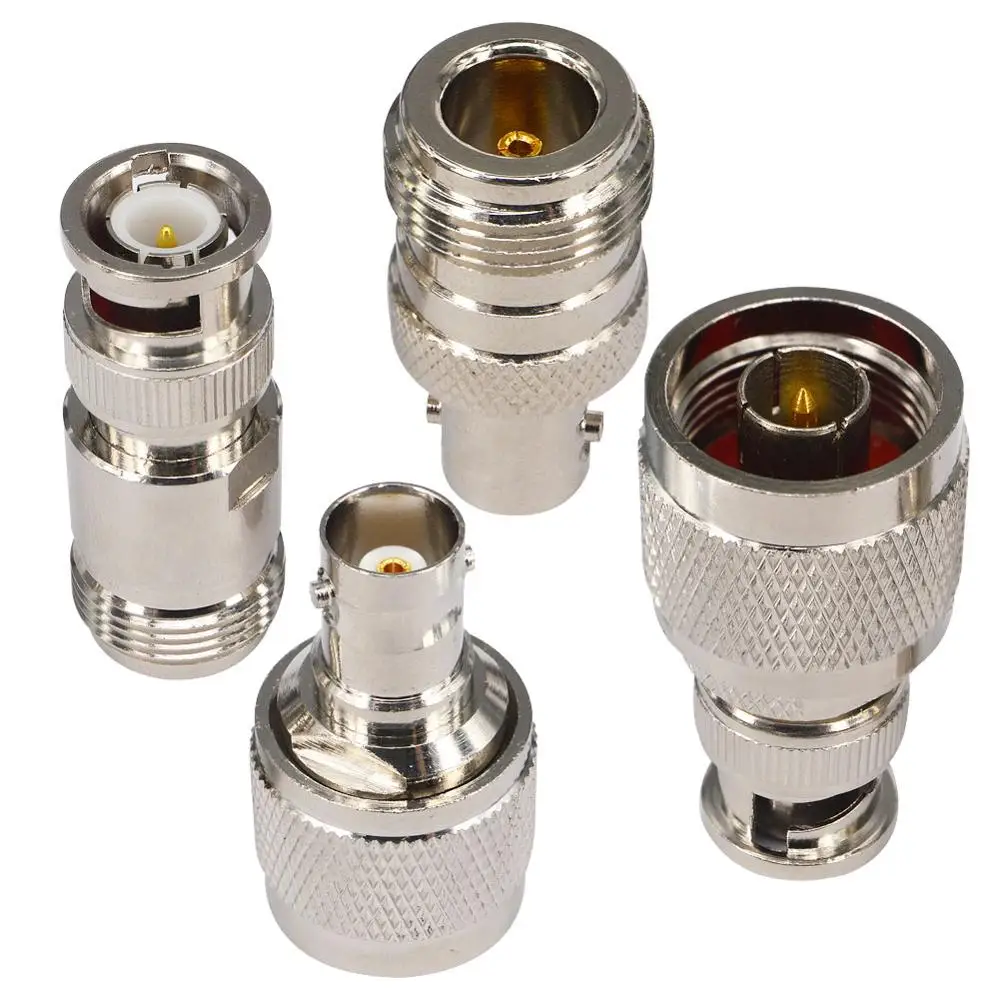 

RF Coaxial Adapter Connector Kit N Male Female to BNC Male Female Straight Adapter Pack of 4