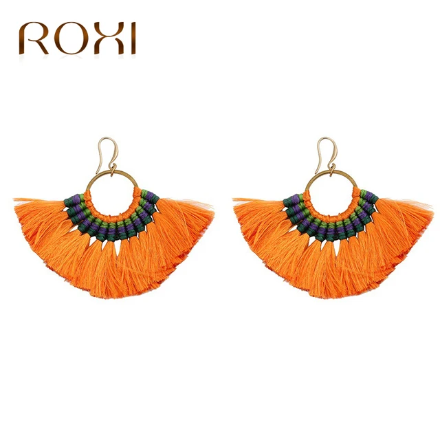Roxi 10 Colors Bohemia Tels Earrings Handmade Statement Earring Roxi 10 Colors Bohemia Tels Earrings Handmade Statement Earring Colorful Drop Dangle For Women Brinco