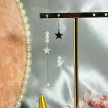 Quality Tassel Earrings 925 Sterling-Silver-Jewelry Earring For Women Fashion Stars Shell Pearl Elegant Jewelry Fine Jewelry Quality Tassel Earrings 925 Sterling-Silver-Jewelry Earring For Women Fashion Stars Shell Pearl Elegant Jewelry Fine Jewelry