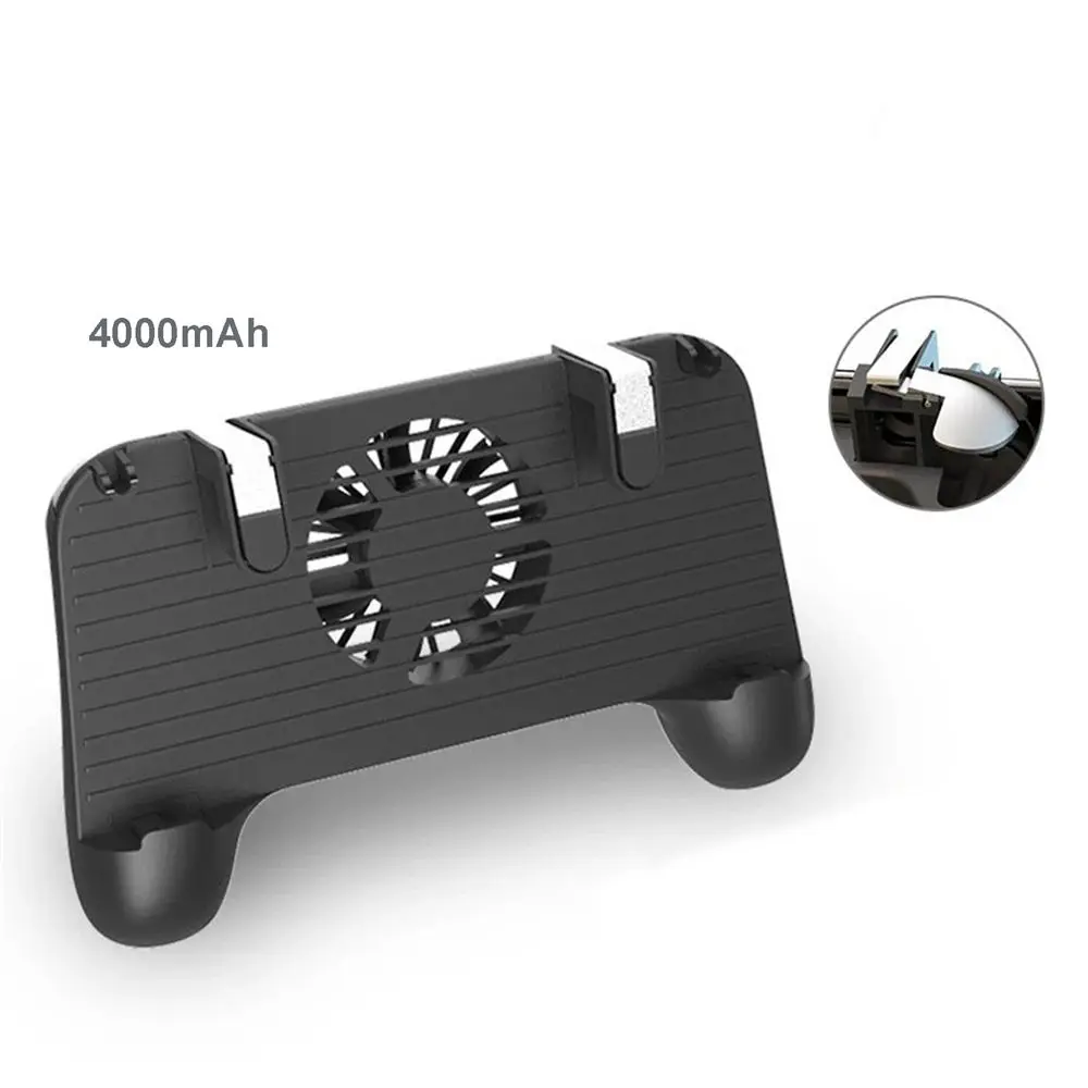  Rechargeable mobile joystick holder Gamepad Cooler Fan Game Grip trigger Controller l1r1 shooter Fi