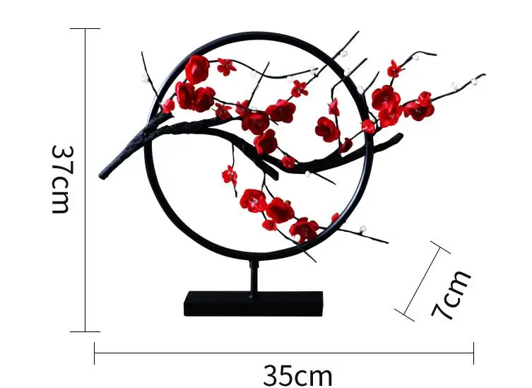 Китайский стиль сливы чайная комната Цветок Птица дзен счастливый орнамент домашнего интерьера ремесла офиса рабочего стола талисман фигурка
