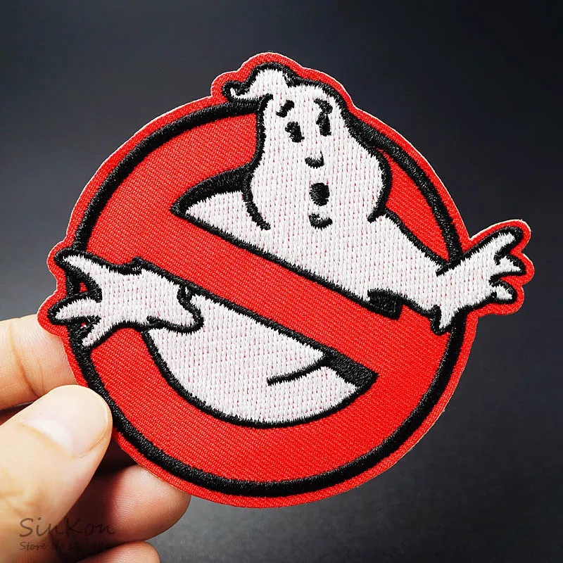 Нашивка Ghost (Размер: 8 0x9 0 см) ПРИШИТАЯ вышитая аппликация из ткани для значка