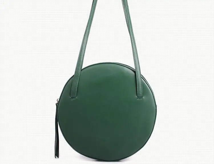 women's round bags leather circle box handbags messenger bag for lady causal shoulder bags portable bag (15)