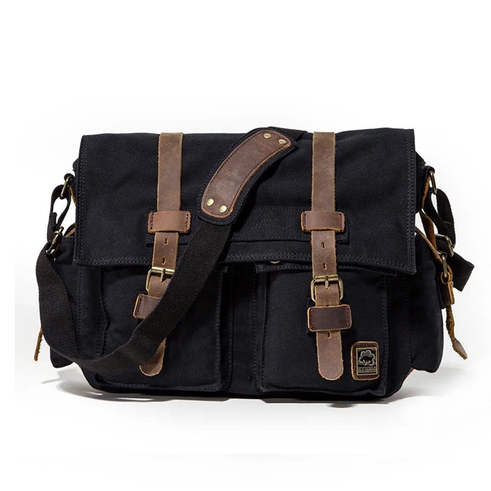 

Men Portable For DSLR Accessories Multifunctional School Vintage Messenger Camera Bag Large Capacity Storage Canvas One Shoulder